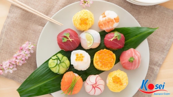 kiến thức về sushi Temarizushi