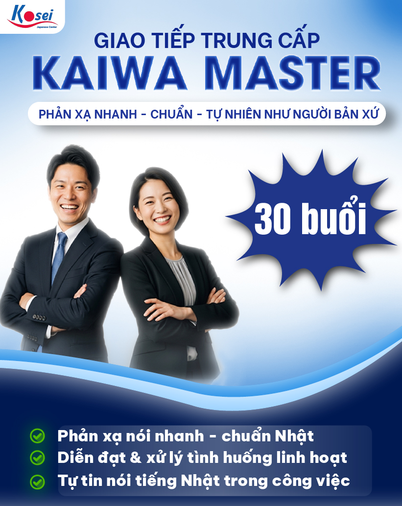 Khóa Học Kaiwa Master Giao Tiếp Tiếng Nhật Trung Cấp&nbsp;