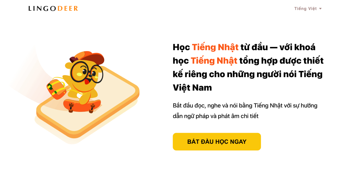 LingoDeer là một trong những app học tiếng Nhật cho trẻ em với nội dung vô cùng bài bản