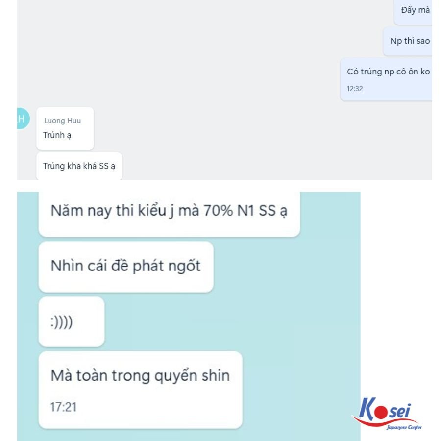 kosei, thi jlpt, jlpt 12/2023, ngày thi jlpt, trung tâm tiếng nhật, kosei nihongo