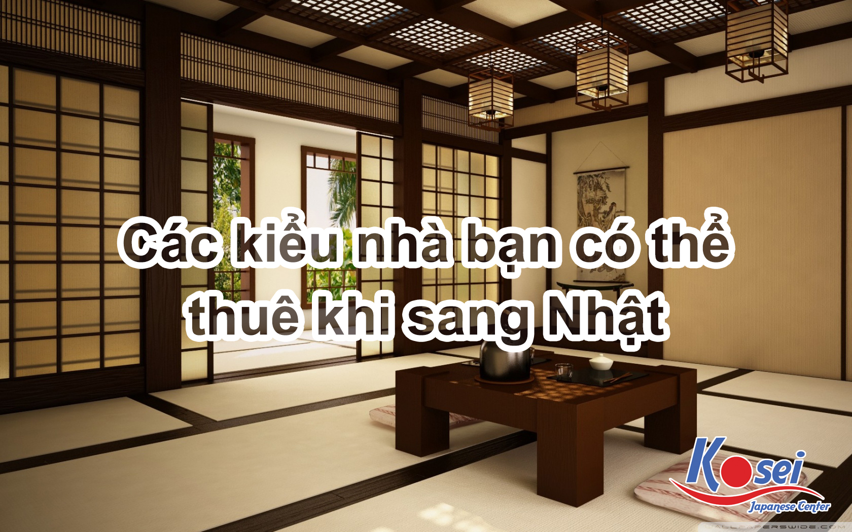 CÁC KIỂU NHÀ BẠN CÓ THỂ THUÊ KHI DU HỌC NHẬT BẢN