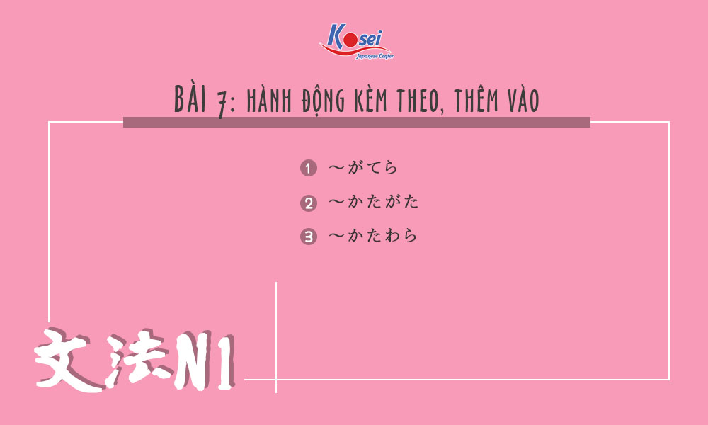 ngữ pháp n1 bài 7