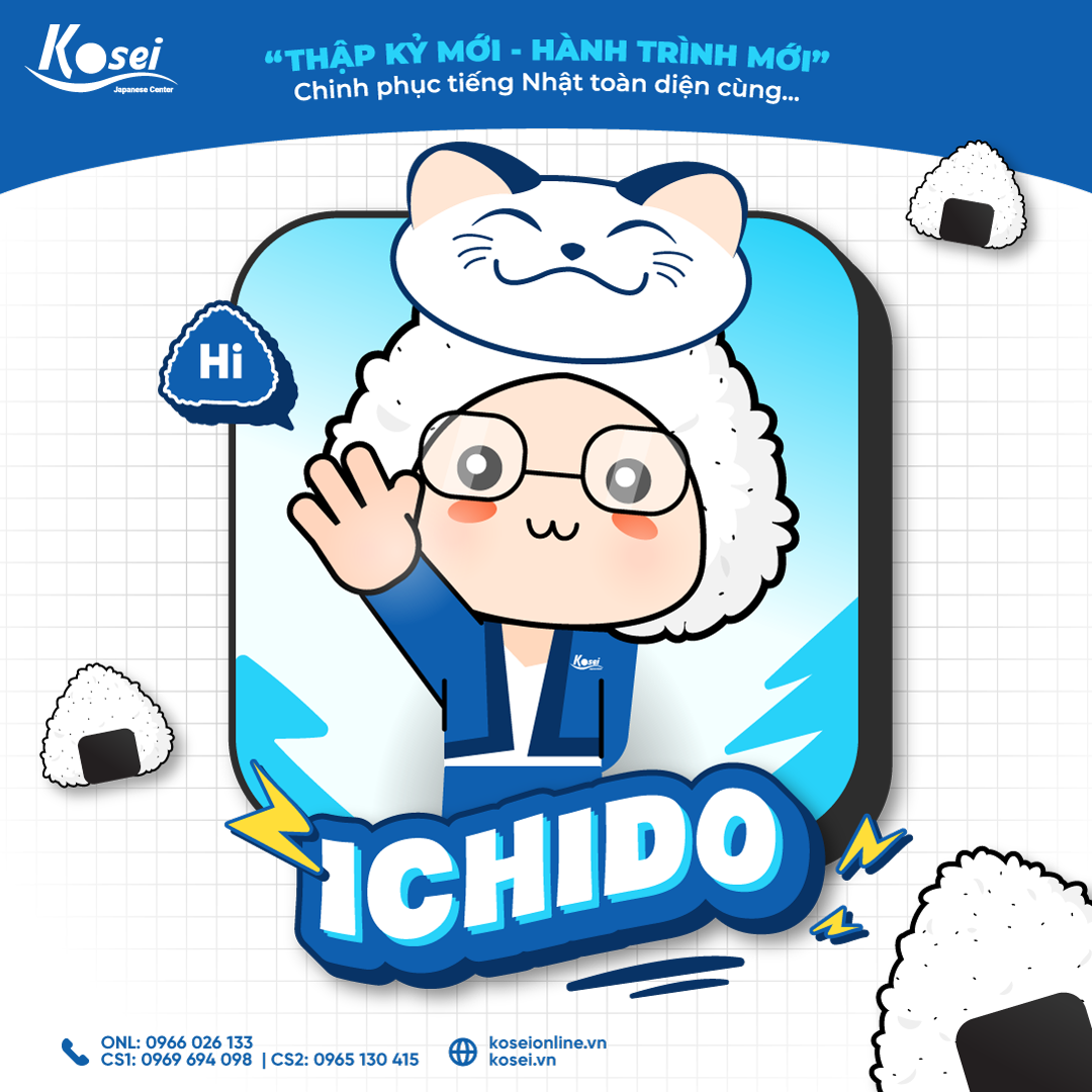 linh vật đại diện cho kosei nihongo, linh vật kosei, công bố linh vật cho kosei nihongo, kosei nihongo