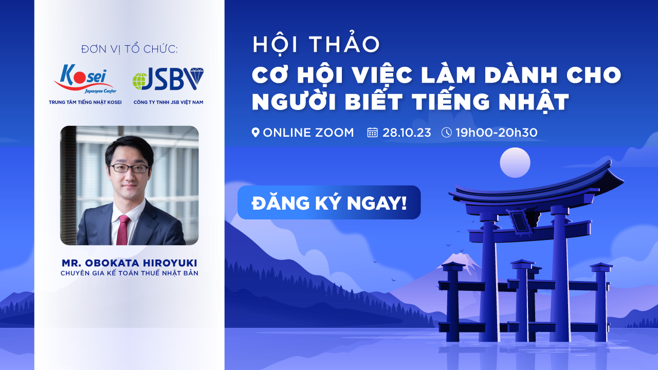 BOKI - Hội Thảo Cơ Hội Việc Làm Dành Cho Người Biết Tiếng Nhật