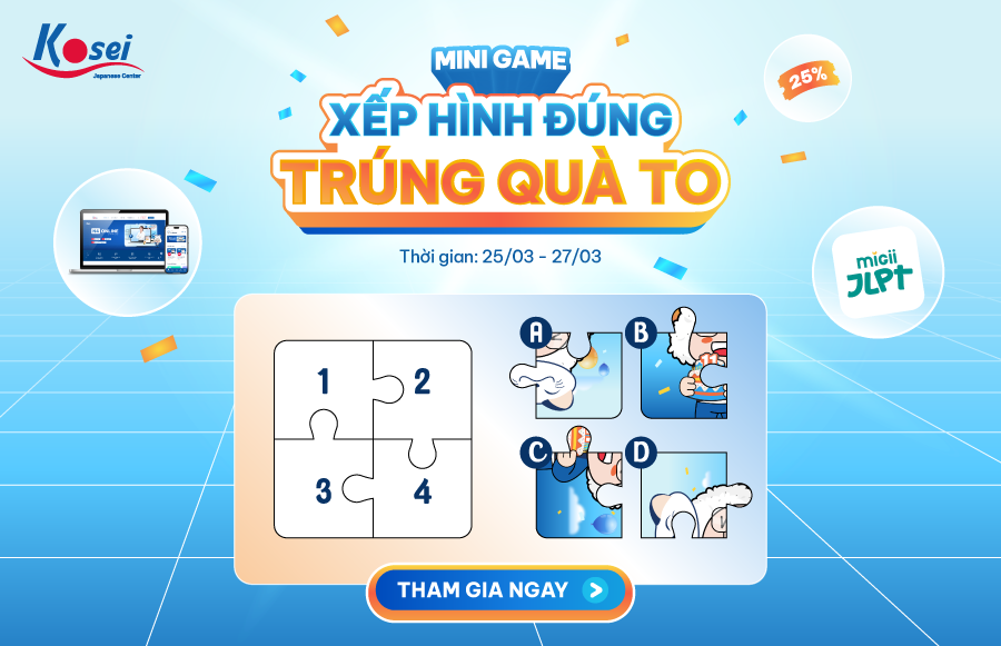 Minigame Chúc Mừng Sinh Nhật Kosei GHÉP HÌNH ĐÚNG - TRÚNG QUÀ TO!