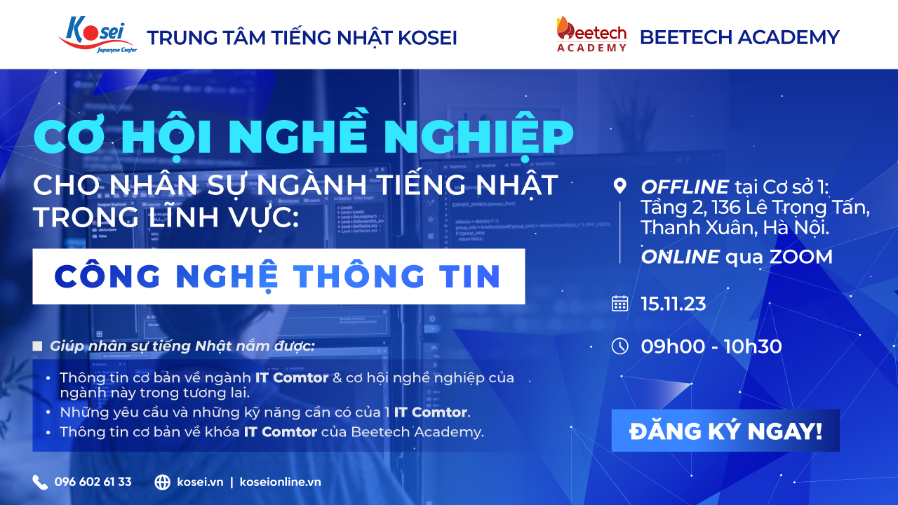 Cơ Hội Nghề Nghiệp Cho Nhân Sự Ngành Tiếng Nhật Trong Lĩnh Vực Công Nghệ Thông Tin