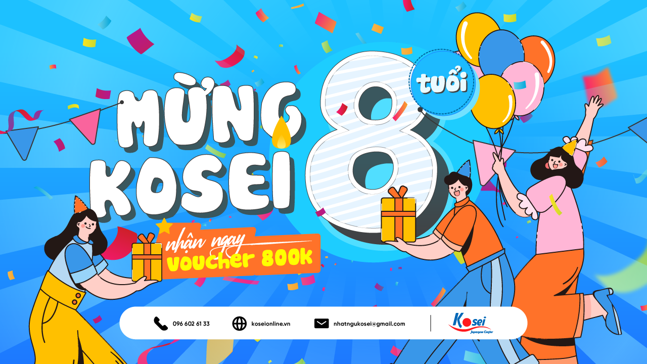 MỪNG SINH NHẬT KOSEI 8 TUỔI!!!!