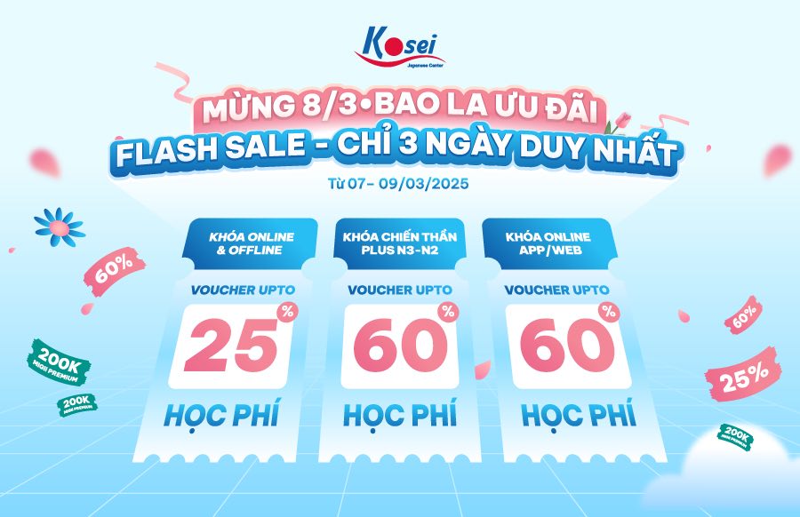 💥 FLASH SALE 8/3: ƯU ĐÃI SỐC ĐẾN 60% - NHẬN NGAY QUÀ TẶNG MIGII! 🎉