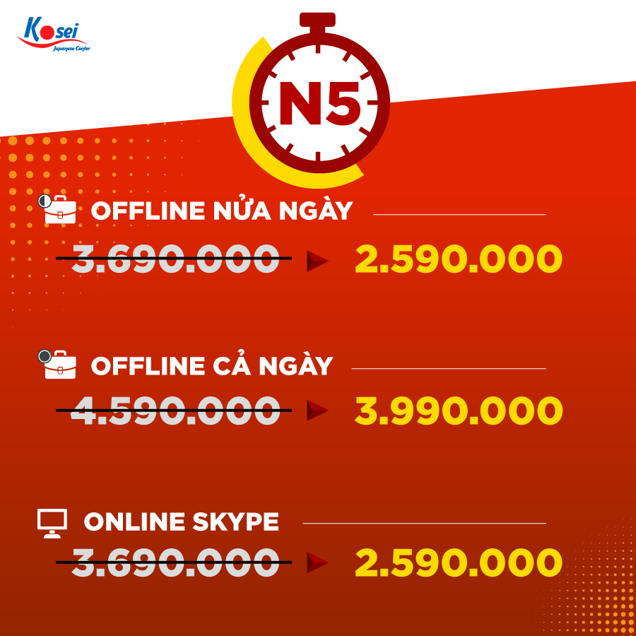 khoá học tiếng nhật tháng 11