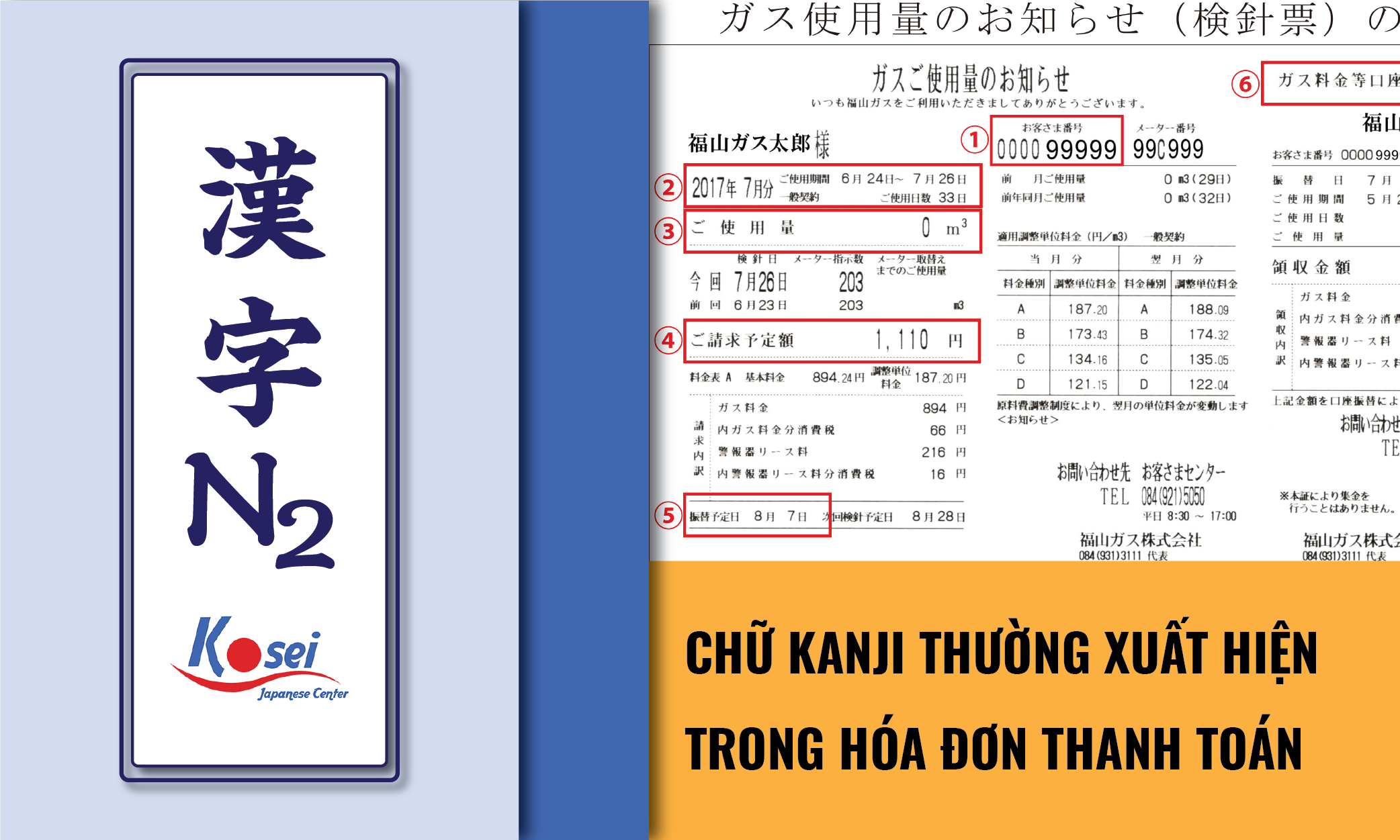 (Tổng Hợp) Kanji N2: Các Kanji Trên Thông Báo Và Mẫu Đơn Thanh Toán Các Loại Phí