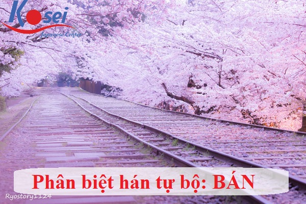 Phân biệt các Hán tự bộ BÁN