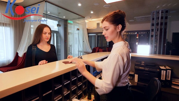 Tiếng Nhật giao tiếp theo chủ đề: Tại quầy lễ tân (Phần 1)