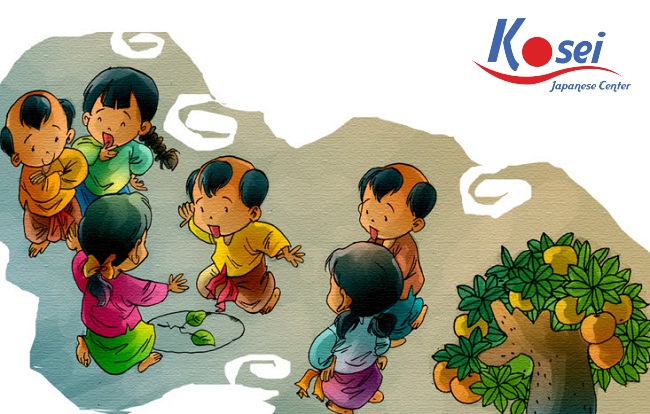 Học tiếng Nhật qua truyện cổ tích: Chiếc bình được chôn giấu của Khỉ