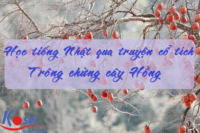 tiếng nhật qua truyện cổ tích trông chừng cây hồng