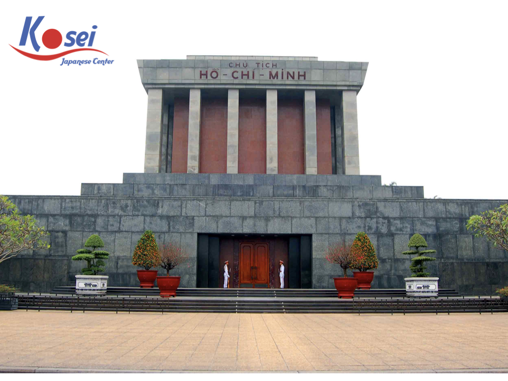 Học tiếng Nhật qua cách giới thiệu một số địa danh nổi tiếng ở Hà Nội (phần 3): ホーチミン廟  (Lăng Bác)