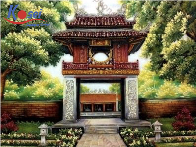 Học từ vựng tiếng Nhật qua cách giới thiệu các địa danh nổi tiếng ở Hà Nội (phần 4) 文廟  (Văn Miếu)