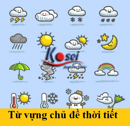 Từ Vựng Tiếng Nhật Chủ Đề Thời Tiết