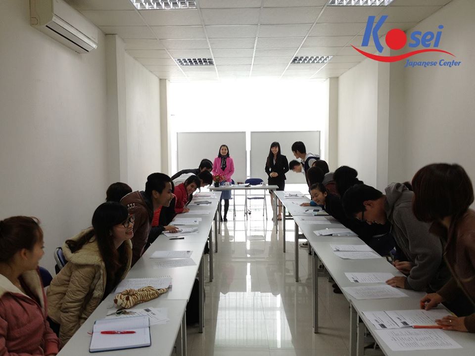 Lớp học tiếng Nhật tại trung tâm tiếng Nhật Kosei