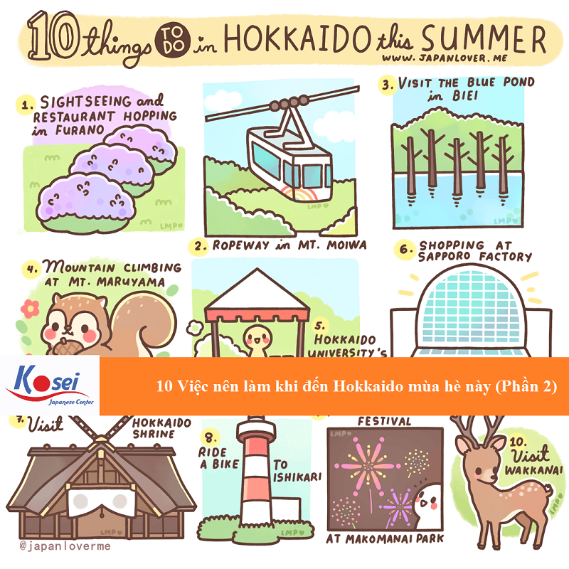 10 Việc Nên Làm Khi Đến Hokkaido Mùa Hè Này (Phần 2)
