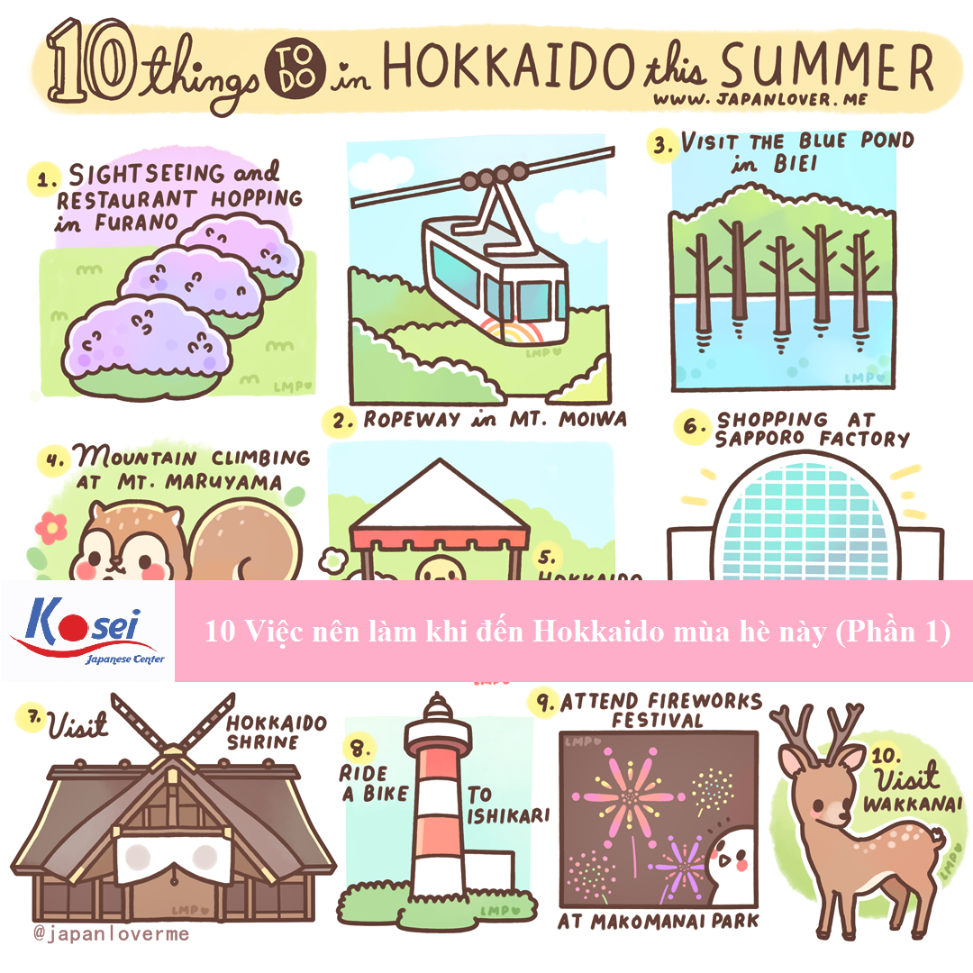 10 Việc Nên Làm Khi Đến Hokkaido Mùa Hè Này (Phần 1)