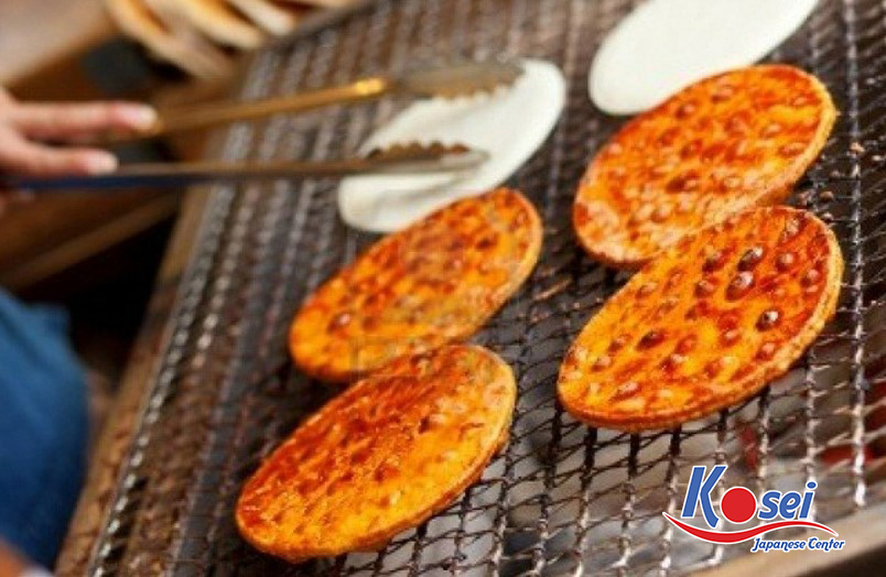bánh gạo nhật bản, bánh gạo nhật bản nướng, bánh gạo nhật bản là gì, cách làm bánh gạo nhật bản, làm bánh gạo nhật bản