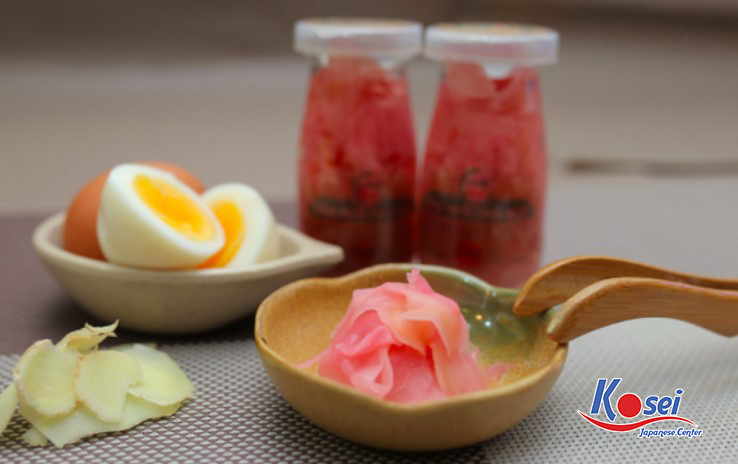 gừng gari, gừng muối gari, cách làm gừng gari, cách làm gừng hồng gari, cách làm gừng muối gari