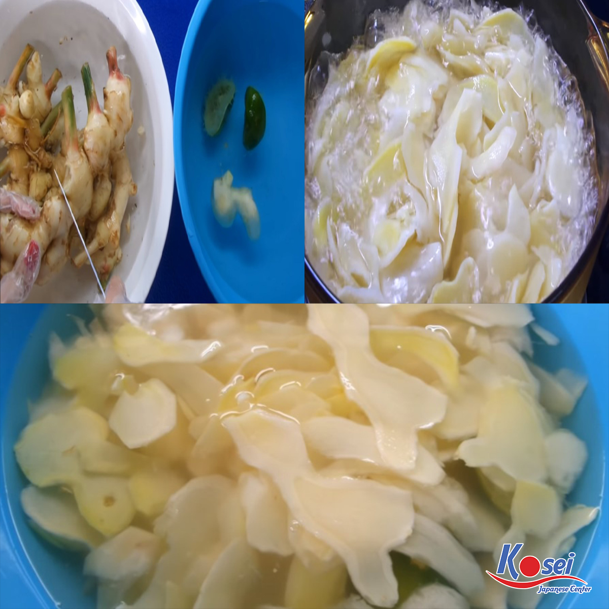 gừng gari, gừng muối gari, cách làm gừng gari, cách làm gừng hồng gari, cách làm gừng muối gari