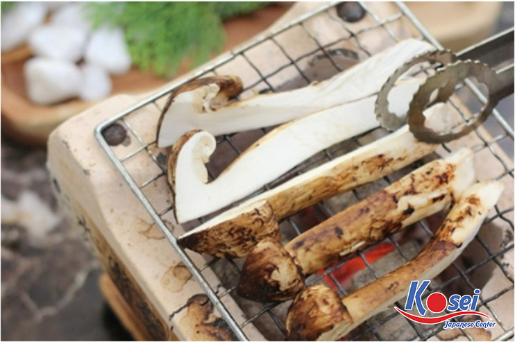 nấm matsutake của nhật bản, nấm matsutake, nấm matsutake nướng