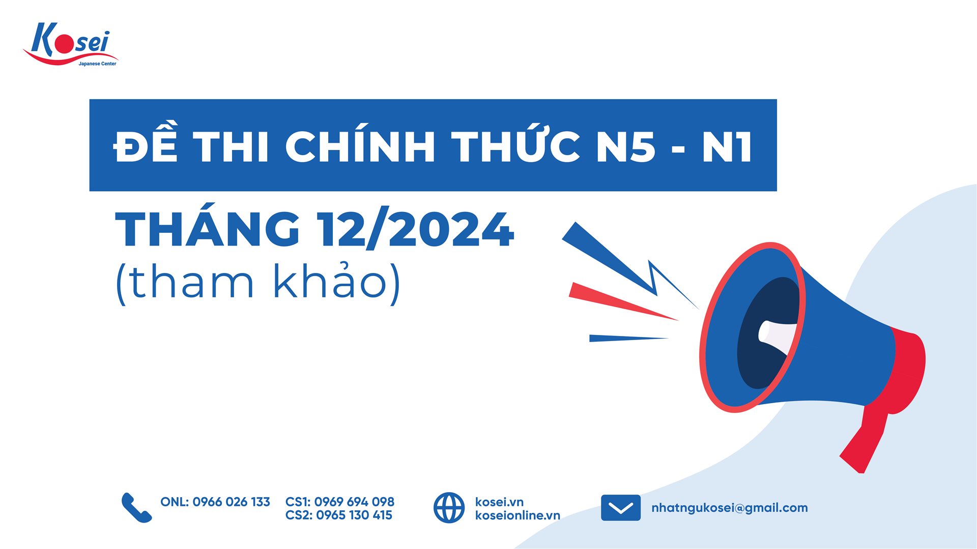 Cập nhật Đề thi JLPT N5 - N1 tháng 12/2024 chính thức (tham khảo)