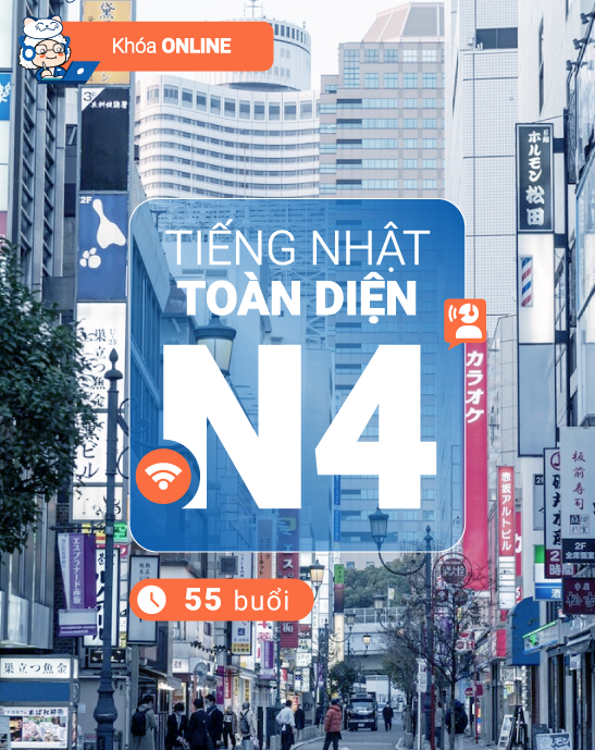 Khoá học tiếng Nhật N4 Toàn Diện