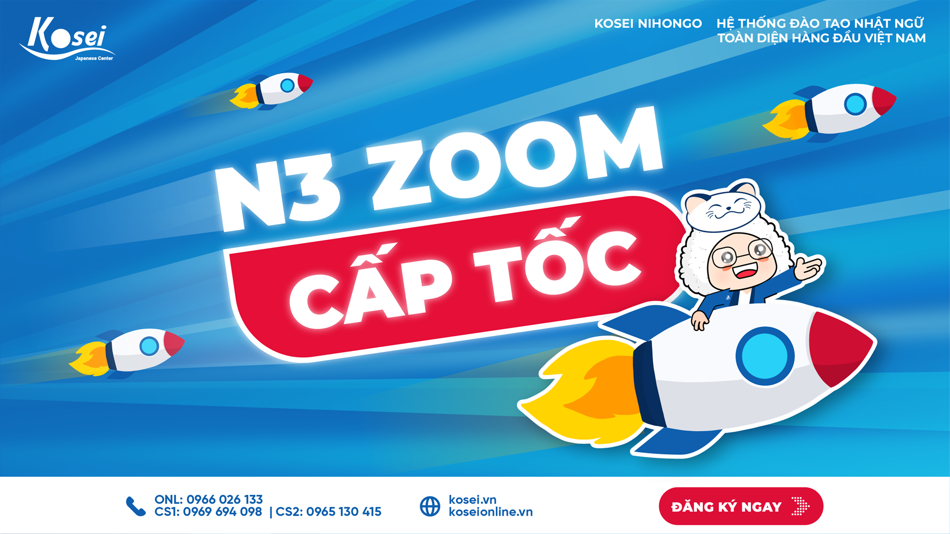 Khoá N3 Zoom Cấp Tốc - Đỗ N3 chỉ sau 3,5 tháng