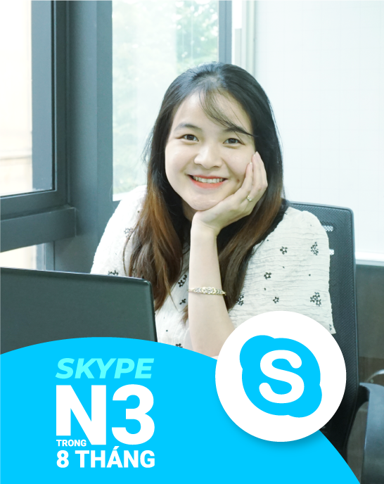 Khoá học tiếng Nhật N3 trong 8 tháng Skype