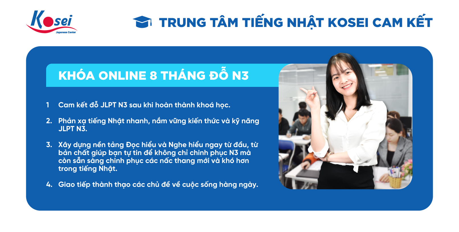 khoá học tiếng nhật n3 trong 8 tháng, khoá học tiếng nhật n3, tiếng nhật n3