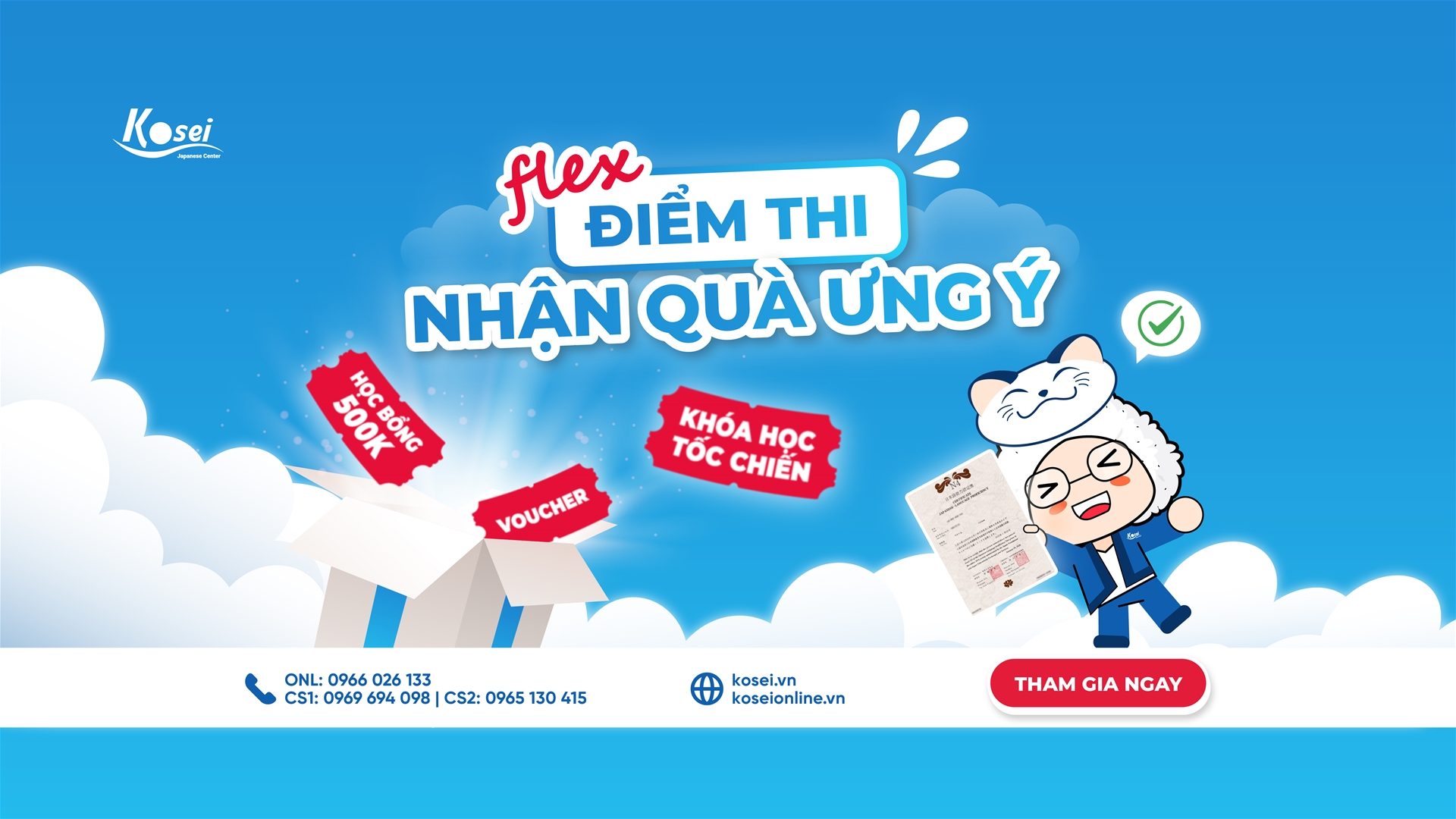 FLEX điểm thi - Nhận quà ưng ý