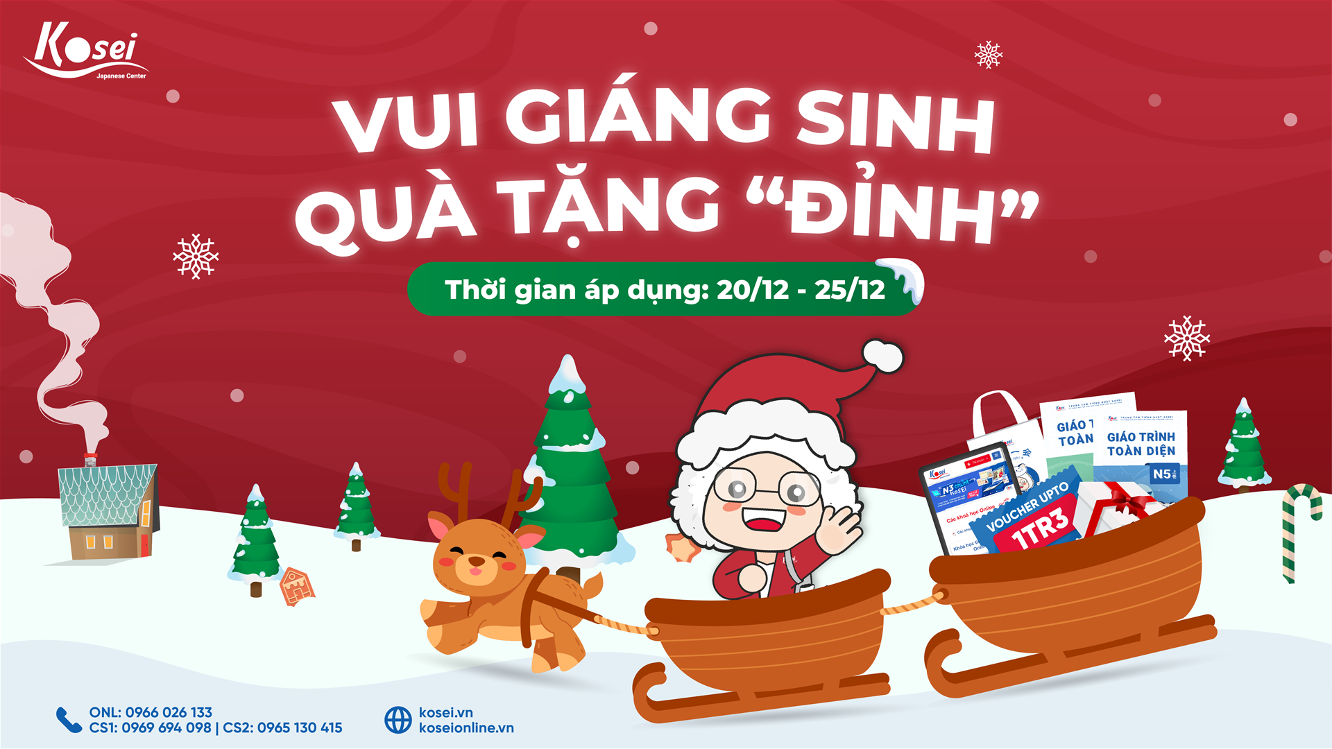 KOSEI - VUI GIÁNG SINH - QUÀ TẶNG “ĐỈNH”