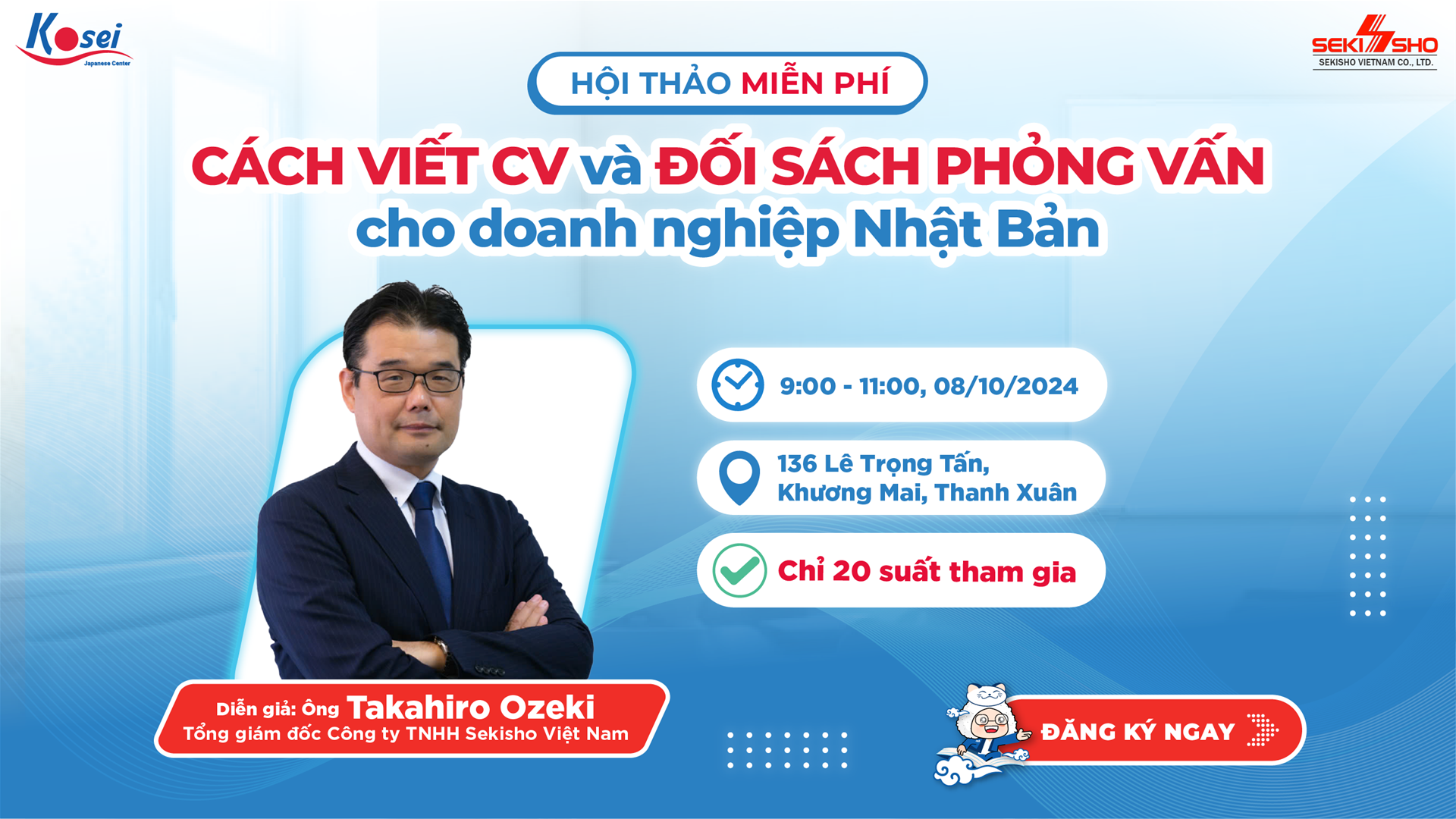 Hội thảo Cách viết CV và Đối sách phỏng vấn cho doanh nghiệp Nhật Bản