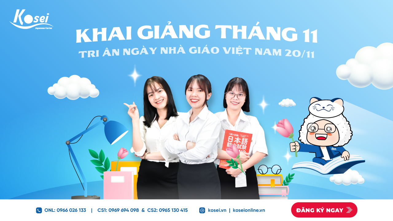 LỊCH KHAI GIẢNG THÁNG 11
