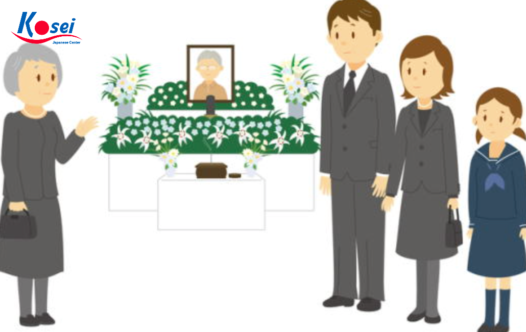 Giao tiếp tiếng Nhật chủ đề Trong tang lễ chia buồn với gia đình