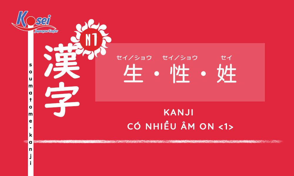 Kanji N1 | Bài 11: Các Kanji có nhiều âm On <1>