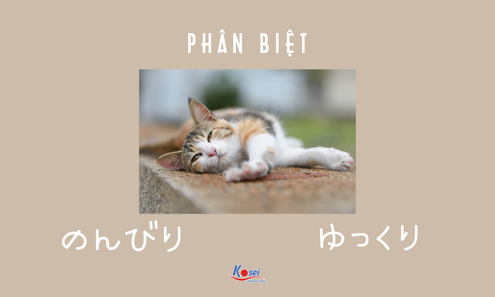 Phân biệt ゆっくり và のんびり